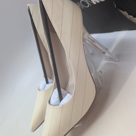 Fashion Nova Pointed Toe High Heels Women’s US 7 Nude WILMA1FN - Picture 4 of 9